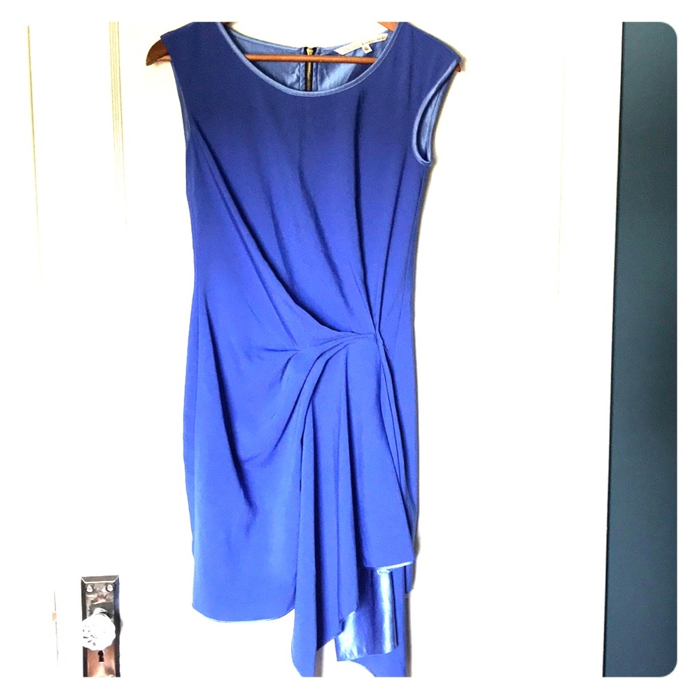 Royal blue asymmetric dress - XS